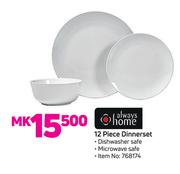 Always Home 12 Piece Dinner Set