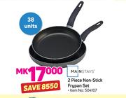Mainstays 2 Piece Non Stick Frypan Set