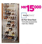 Mainstays 30 Pair Shoe Rack