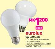 Eurolux 6W LED Globe-Each