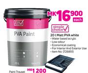 Simple Choice 20Ltr Matt PVA White