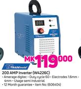 Tradeweld 200 AMP Inverter W4226C
