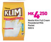 Nestle Klim Full Cream Powdered Milk Packet-500g