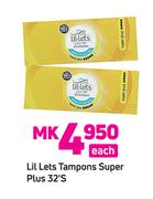 Lil-Lets Tampons Super Plus-32's Each