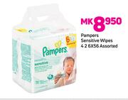 Pampers Sensitive Wipes Assorted-6 x 56