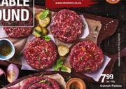 Bushveld Pride Ostrich Patties-Per 100g