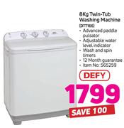 Defy 8kg Twin-Tub Washing Machine DTT166