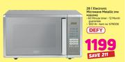 Defy 28Ltr Electronic Metallic MWM2822MG