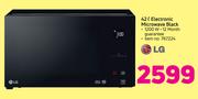 LG 42Ltr Electronic Microwave Black