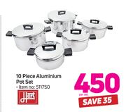 Hart 10-Piece Aluminium Pot Set With Lids-Per Set