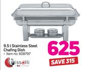 Tissolli 9.5Ltr Stainless Steel Chafing Dish