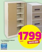 Tool Room Services 6 x 3 Stationery Cupboard-Each
