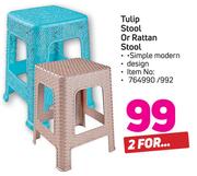 Tulip Stool Or Rattan Stool-For 2