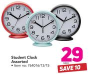 Student Clock Assorted-Each