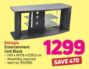 Bellagio Entertainment Unit Black