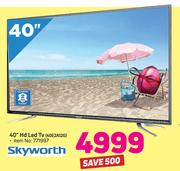 Skyworth 40" HD LED TV 40E2A12G
