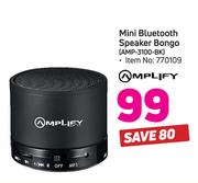 Amplify Mini Bluetooth Speaker Bongo AMP-3100-BK