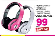 Volkano Rhythm Over Ear Headphone VK-20000-WT-Each