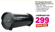 Volkano Mini Bazooka Bluetooth Speaker Black VK-30001-S11