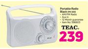 Teac Portable Radio Black PR-300