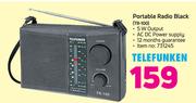 Telefunken Portable Radio Black TR-100