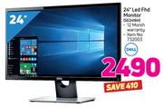 Dell 24” LED FHD Monitor SE2416H