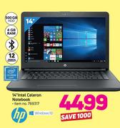 HP 14” Intel Celeron Notebook