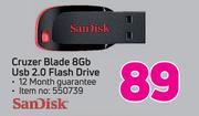 Sandisk Cruzer Blade 8GB USB 2.0 Flash Drive