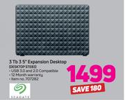 Seagate 3TB 3 5” Expansion Desktop DESKTOP STEB3