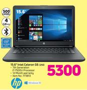 HP 15.6” Intel Celeron G6