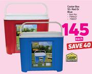 Camp Master Cooler Box 10Ltr (Red Or Blue)-Each