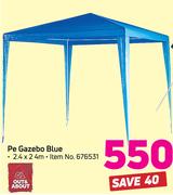 Out & About Pe Gazebo Blue