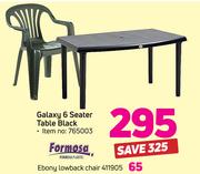 Ebony Lowback Chair