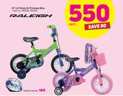 Raleigh 12” Lil Prince Or Princess Bmx-Each