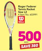 Wilson Roger Federer Tennis Racket Size L2-Each