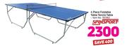 Spinsport 4-Piece Foldable Table Tennis Table