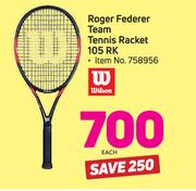 Wilson Roger Federer Team Tennis Racket 105 RK-Each
