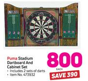 Puma Stadium Dartboard And Cabinet Set-Each