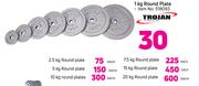 Trojan 2.5kg Round Plate-Each