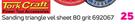 Tork Craft Sanding Triangle Vel Sheet 80 Grit