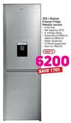 Defy 365Ltr Bottom Freezer Fridge Metallic DAC660