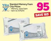 Vita Sleep Standard Memory Foam Chip Pillow