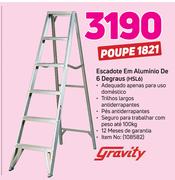 Gravity Escadote em Aluminio de 6 degraus HLS6