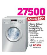 Bosch Maquina De lavar Prateada com Carregamento na A parte Frontal 6Kg WAB20268