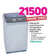 Hisense Máquina De lavar Roupa com Carregamento Superior 13Kg WTX1302S
