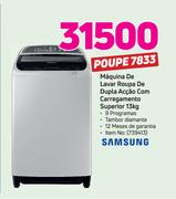 Samsung Máquina De lavar Roupa de Dupla Ação com Carregamento Superior 13Kg