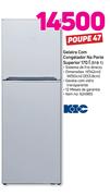 KIC Geladeira com congelador na parte Superior 170Ltr 518 1