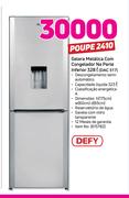 Defy Geladeira Metálica com Congelador na Parte Inferior 328lTR DAC 517