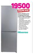 Hisense Geladeira Metálica com Congelador na Parte Inferior 299Ltr H299BME