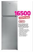 Defy Geladeira Metálica Com Congelador Na Parte Superior 183 Ltr DAD 241